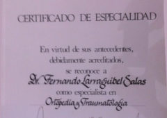 Certificado de Especialidad